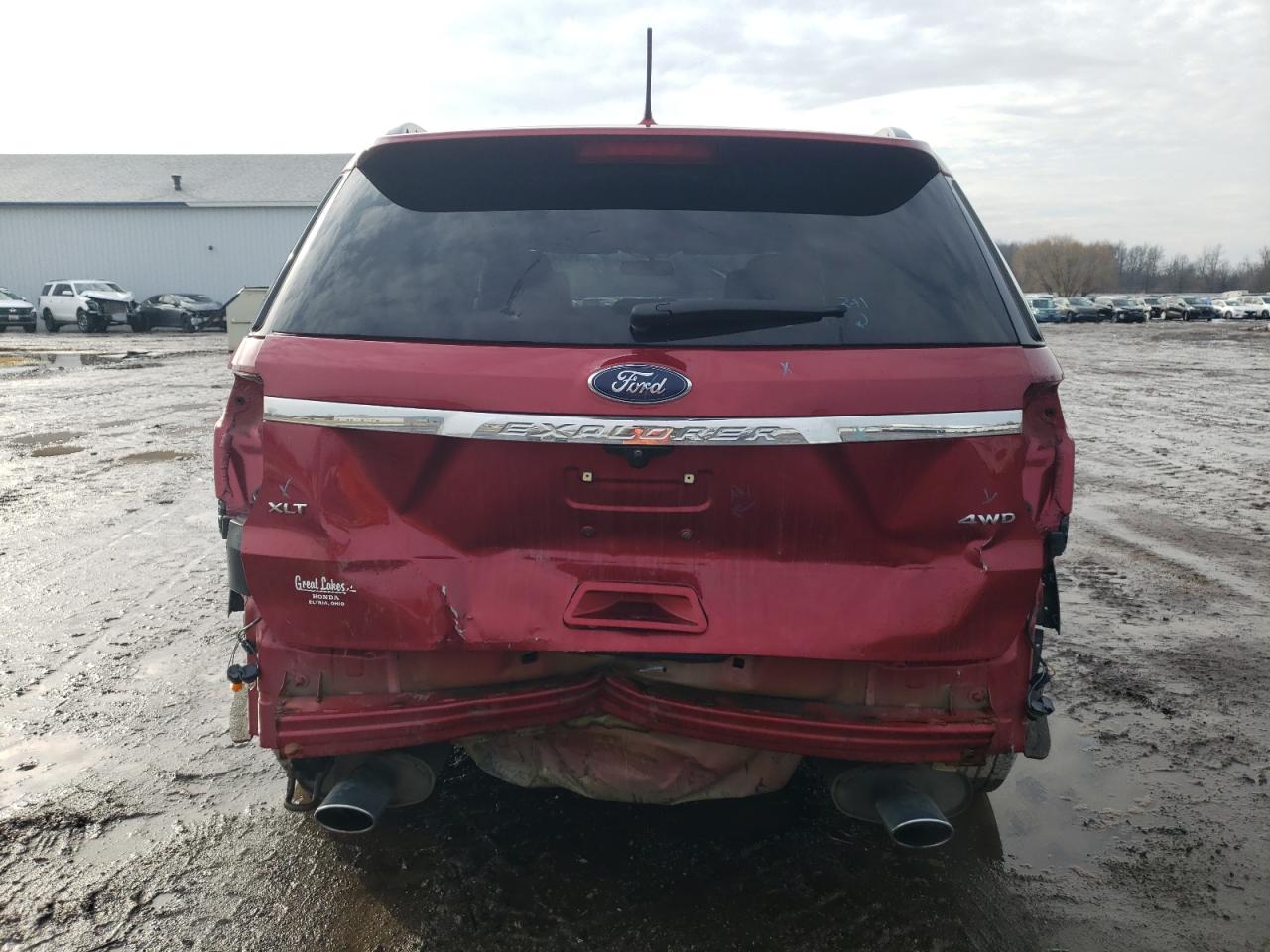 2018 Ford Explorer VIN 1FM5K8D87JGA66032 Copart auction photo, rear end damage thumbnail 6