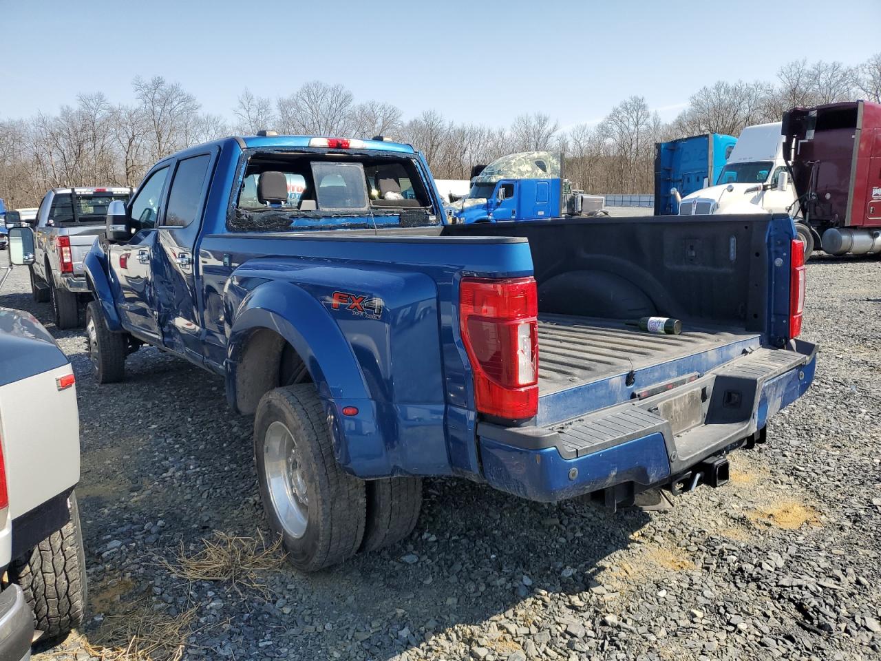 2022 Ford F450 VIN 1FT8W4DT5NEC07295 Copart auction photo, front end / all over damage thumbnail 2