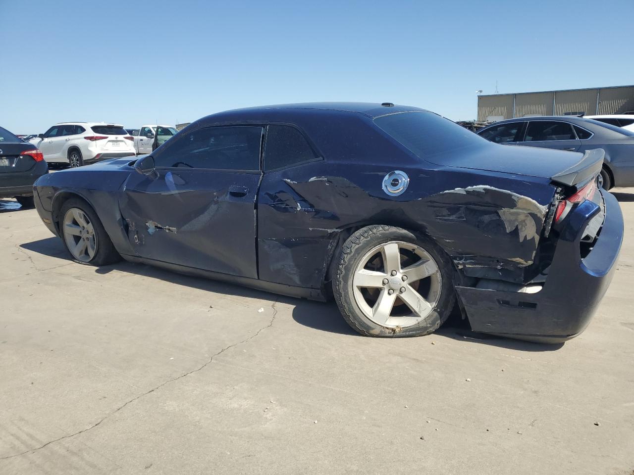 2013 Dodge Challenger VIN 2C3CDYAG0DH728953 Copart auction photo, side / hail damage thumbnail 2
