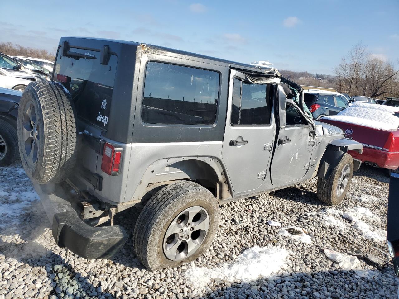 2016 Jeep Wrangler VIN 1C4BJWEG3GL176676 Copart auction photo, front end / all over damage thumbnail 3
