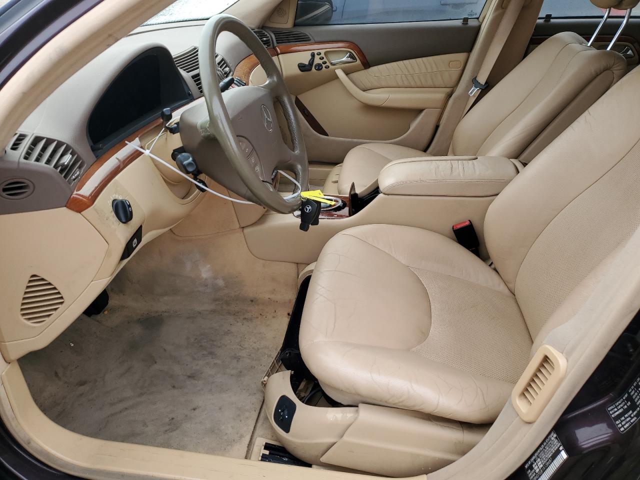 2001 Mercedes-Benz S-klasse VIN WDBNG70J81A138687 Copart auction photo, all over damage thumbnail 7