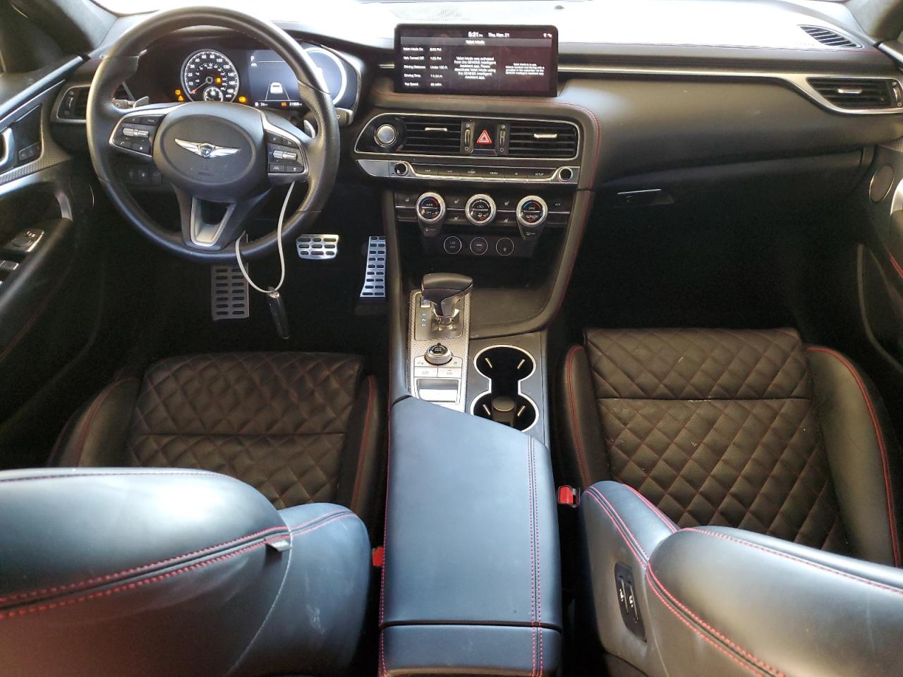 2022 Genesis G70 VIN KMTG54TE7NU101021 Copart auction photo, front end / side damage thumbnail 8