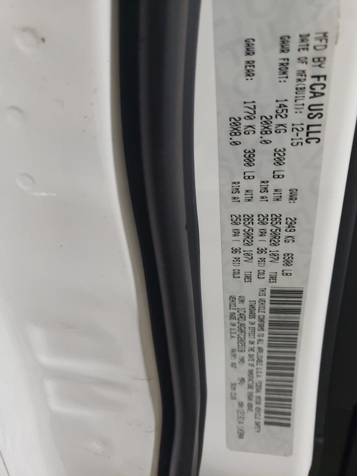 2015 Dodge Durango VIN 1C4RDJAG0FC202518 Copart auction photo, front end damage thumbnail 14