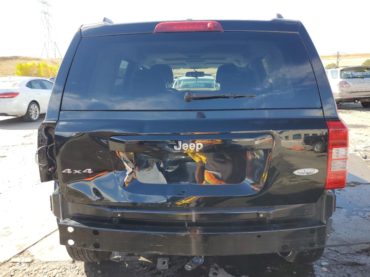 2017 Jeep Liberty (Patriot) VIN 1C4NJRFBXHD206138 Copart auction photo, rear end / hail damage thumbnail 6
