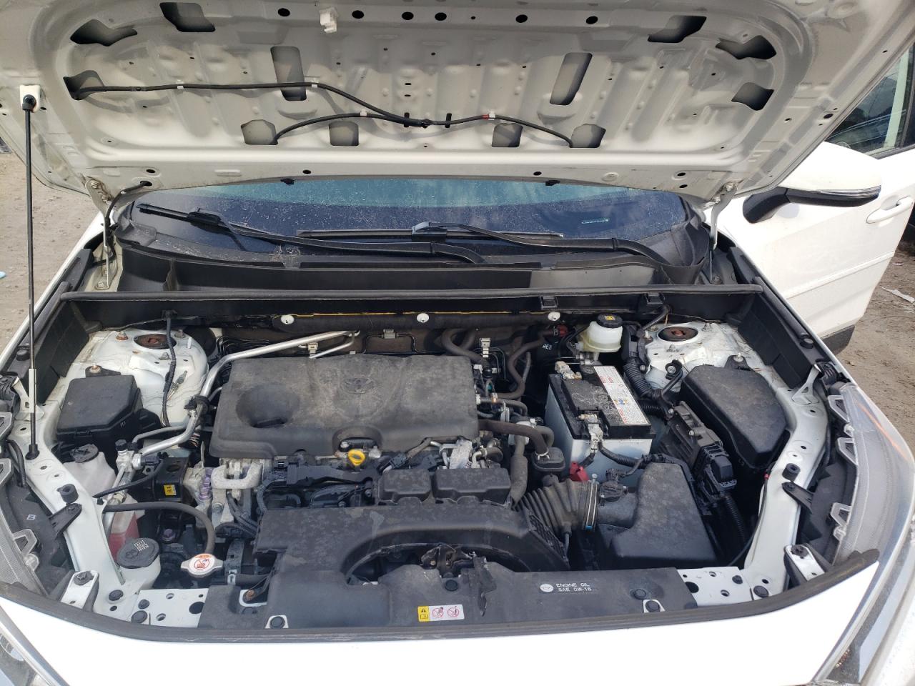 2019 Toyota RAV 4 VIN JTMA1RFV3KJ004968 Copart auction photo, side / front end damage thumbnail 12