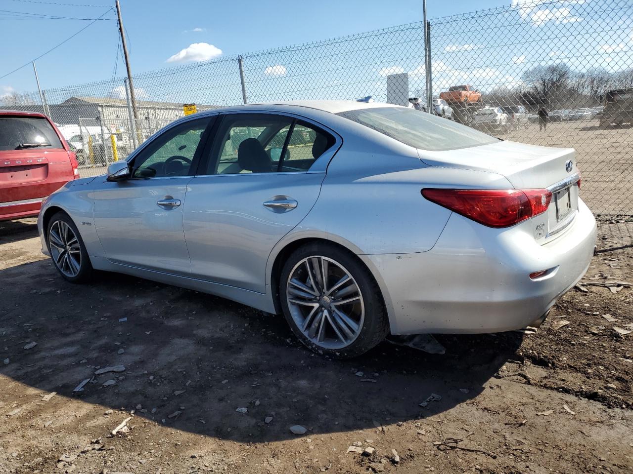 2014 Infiniti Q50 VIN JN1AV7AR6EM700832 Copart auction photo, mechanical damage thumbnail 2