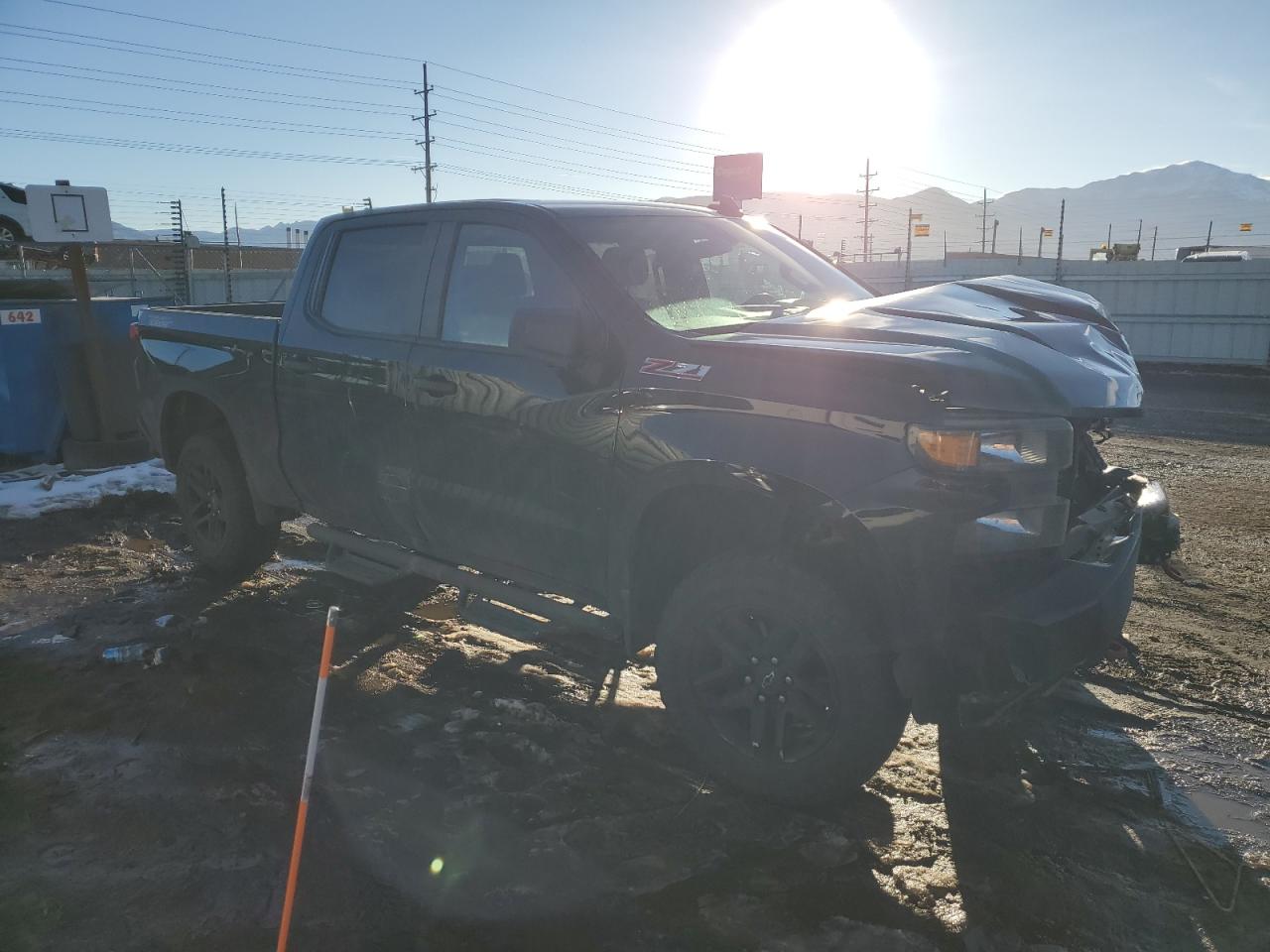 2021 Chevrolet Silverado VIN 1GCPYCEF1MZ339213 Copart auction photo, front end damage thumbnail 4