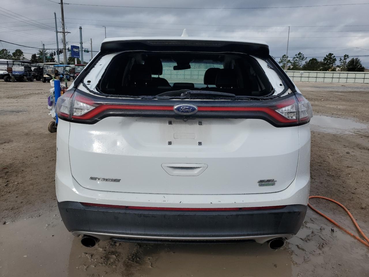 2017 Ford Edge VIN 2FMPK3J9XHBB57385 Copart auction photo, top/roof damage thumbnail 6
