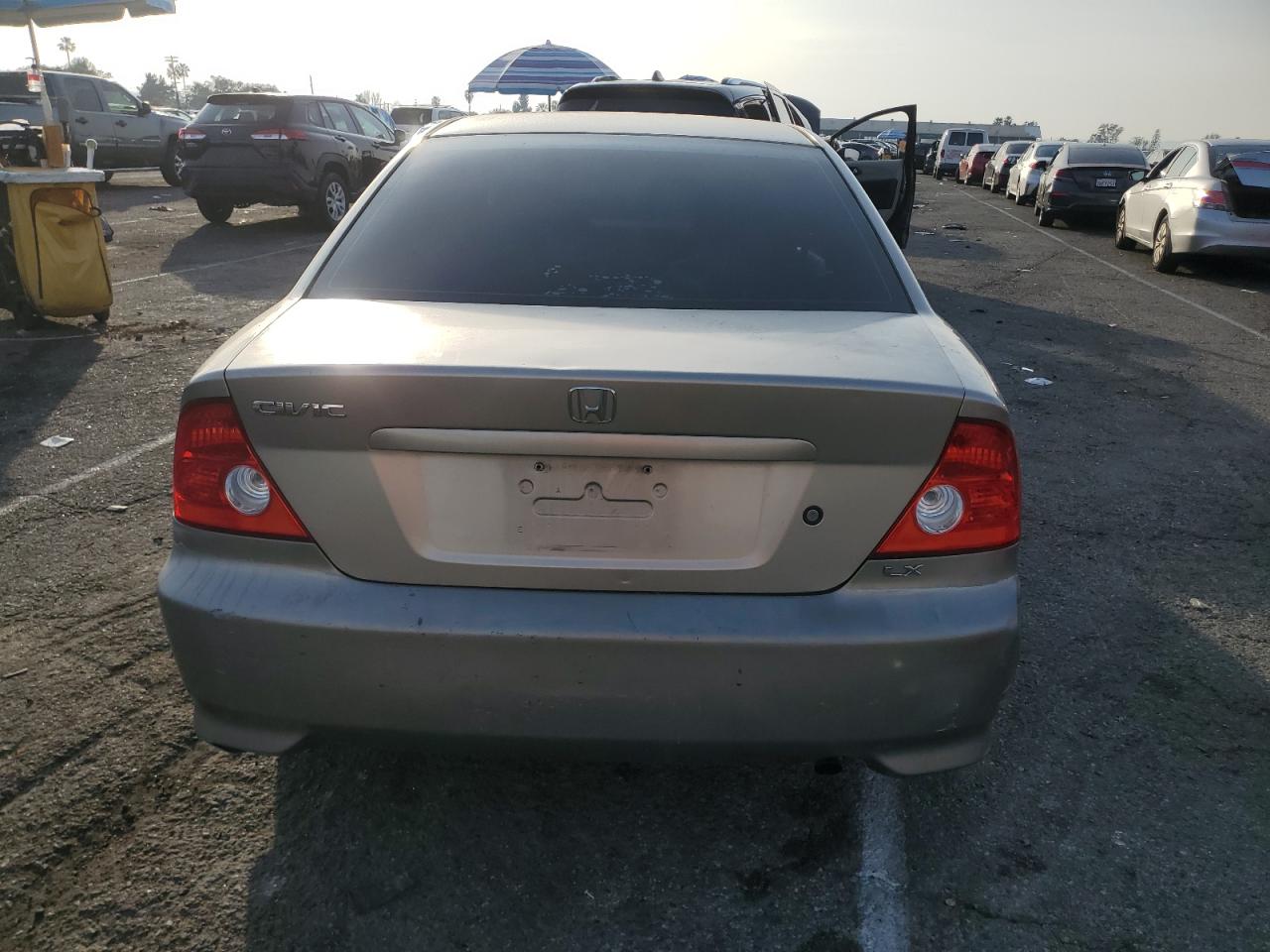 2004 Honda Civic VIN 1HGEM22584L025720 Copart auction photo, all over damage thumbnail 6