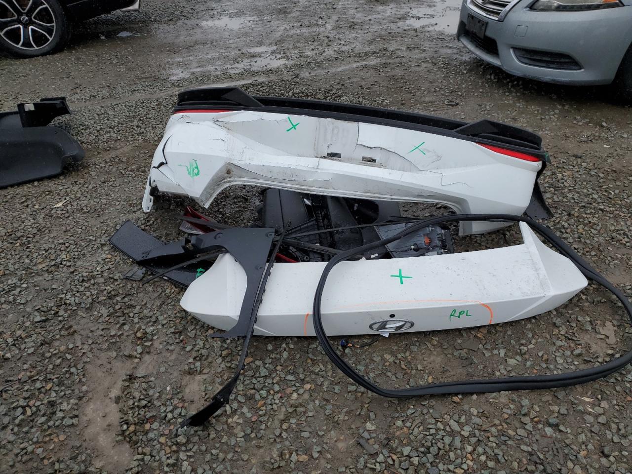 2022 Hyundai Elantra VIN 5NPLL4AG5NH081420 Copart auction photo, rear end / side damage thumbnail 12
