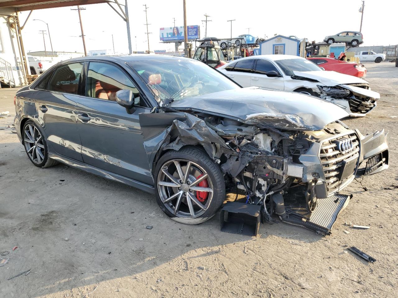 2018 Audi S3 VIN WAUF1GFF6J1015932 Copart auction photo, front end damage thumbnail 4