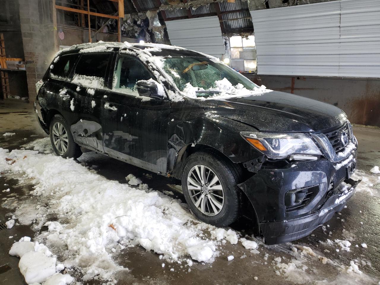 2019 Nissan Pathfinder VIN 5N1DR2MM6KC635737 Copart auction photo, front end / rear end damage thumbnail 4