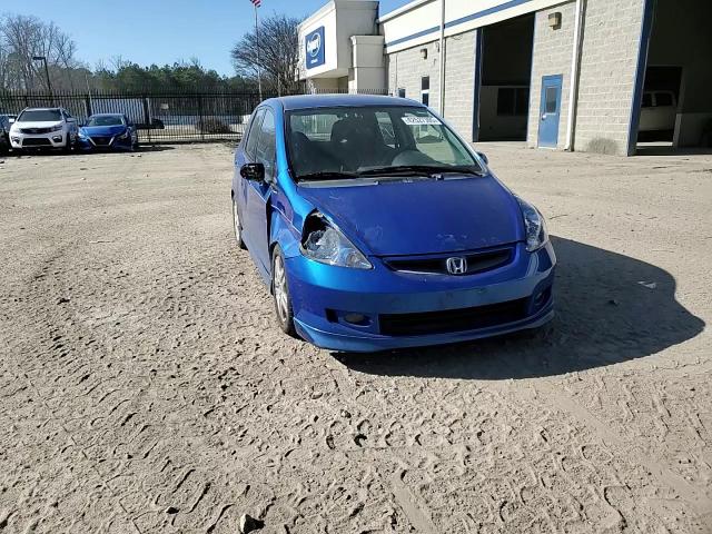 2008 Honda Fit VIN JHMGD37658S025778 Copart auction photo, side / mechanical damage thumbnail 11