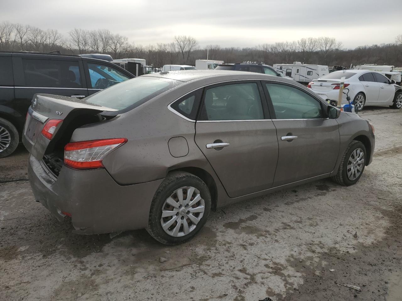 2015 Nissan Sentra VIN 3N1AB7AP7FY293383 Copart auction photo, rear end damage thumbnail 3