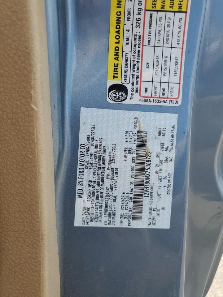 2007 Ford Mustang VIN 1ZVHT80NX75368782 Copart auction photo, front end damage thumbnail 12