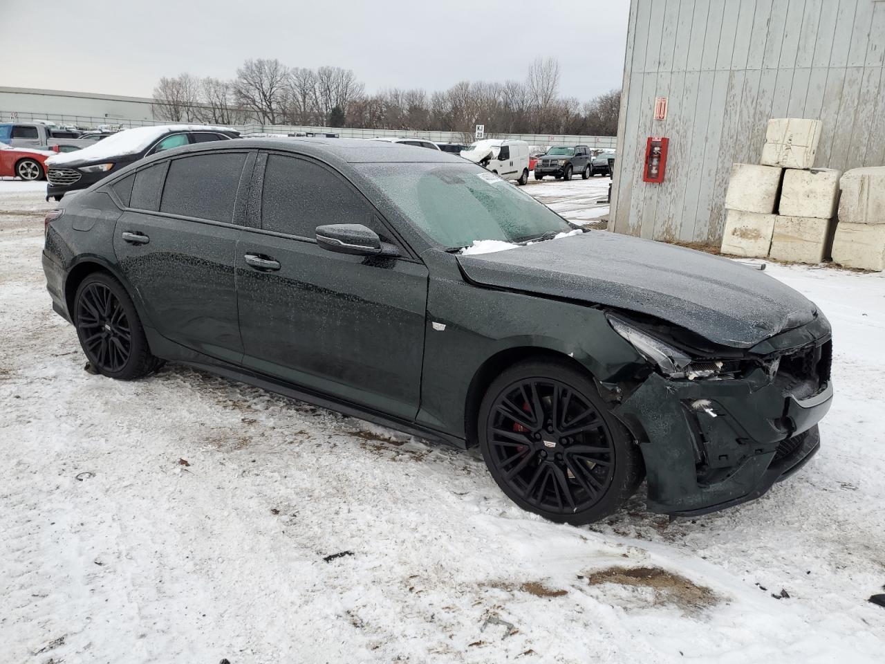 2021 Cadillac CT5 VIN 1G6DU5RK0M0119537 Copart auction photo, front end / rear end damage thumbnail 4