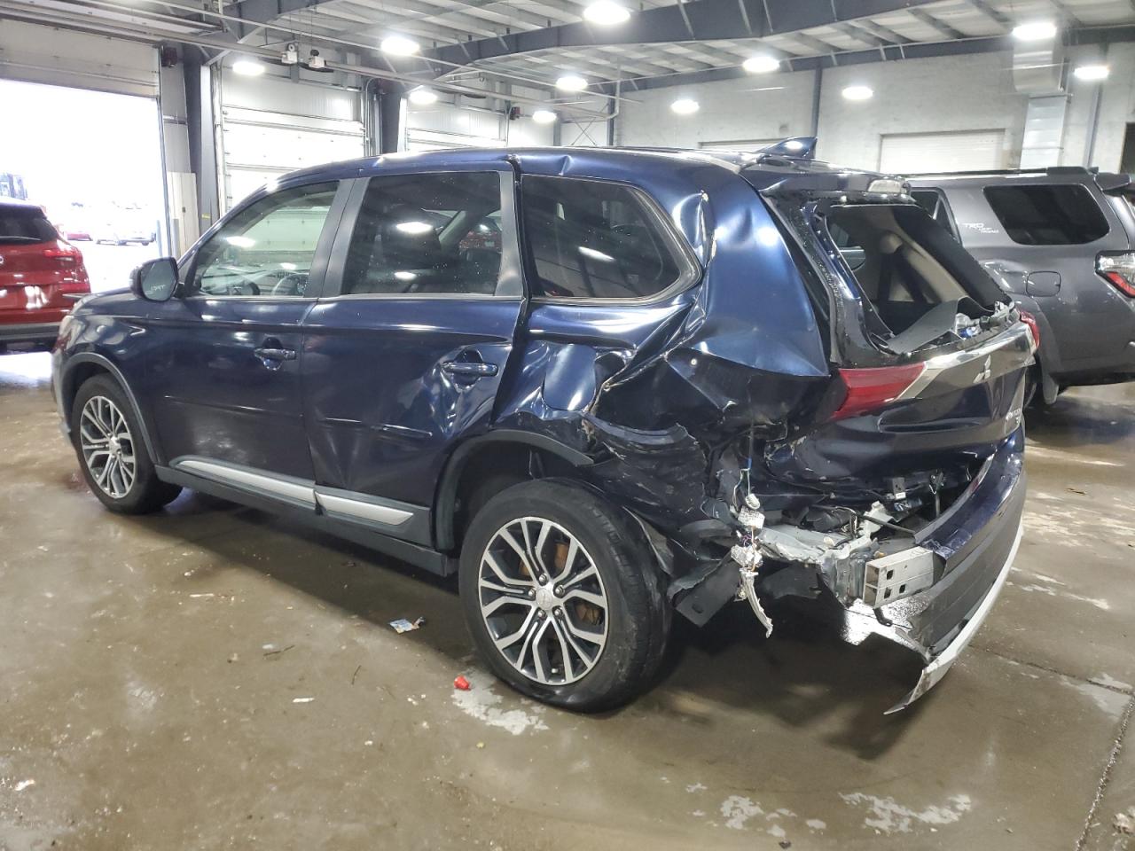 2017 Mitsubishi Outlander VIN JA4AD3A36HZ006101 Copart auction photo, rear end / side damage thumbnail 2