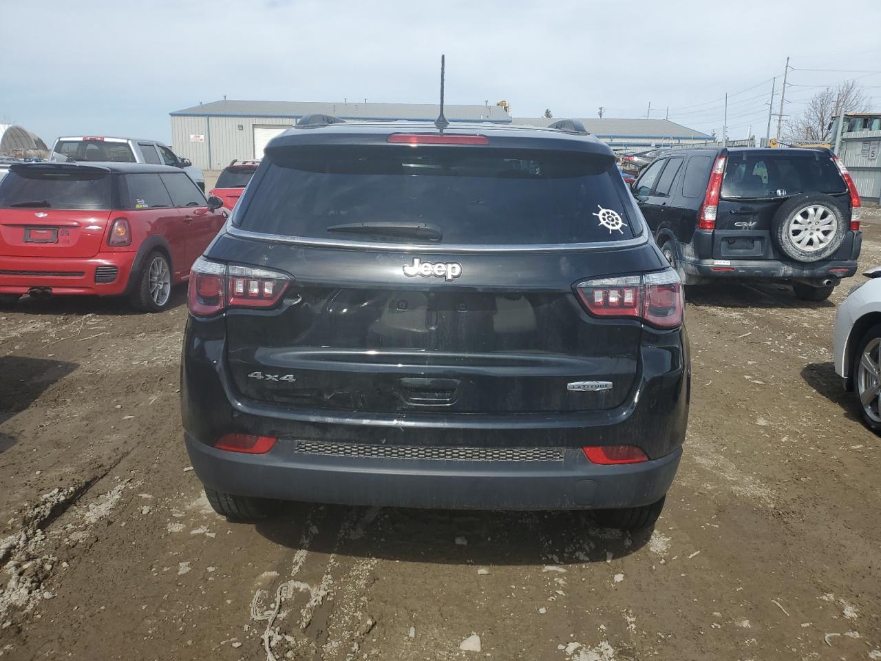 2018 Jeep Compass VIN 3C4NJDBBXJT373382 Copart auction photo, front end / mechanical damage thumbnail 6
