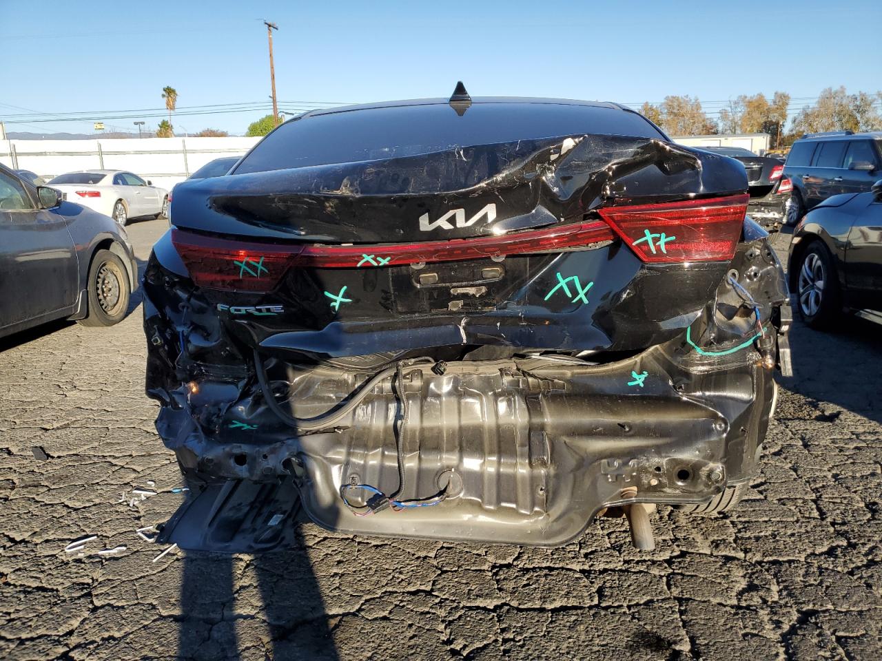 2023 KIA Forte VIN 3KPF24ADXPE666894 Copart auction photo, rear end damage thumbnail 6