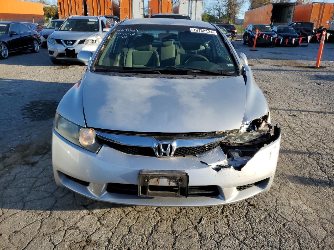 2010 Honda Civic VIN 2HGFA1F59AH320478 Copart auction photo, front end / rear end damage thumbnail 5
