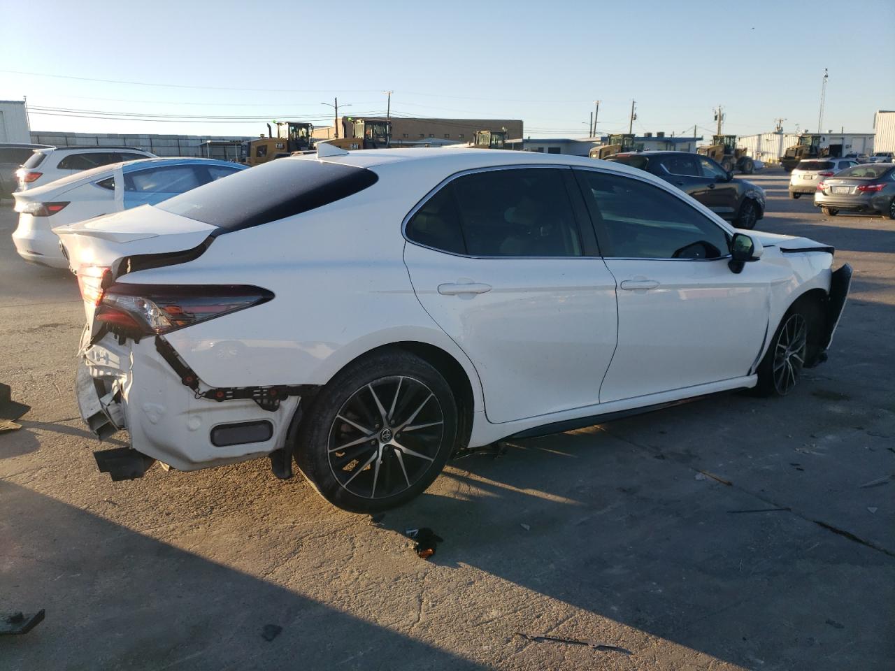 2021 Toyota Camry VIN 4T1G11AK9MU610782 Copart auction photo, rear end / front end damage thumbnail 3
