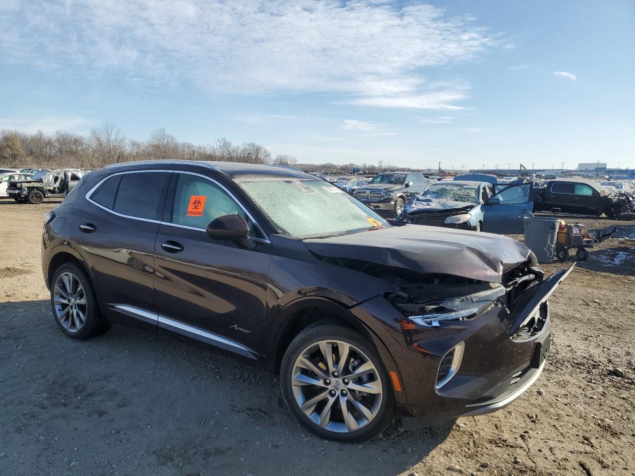 2022 Buick Envision VIN LRBFZSR46ND015098 Copart auction photo, front end damage thumbnail 4