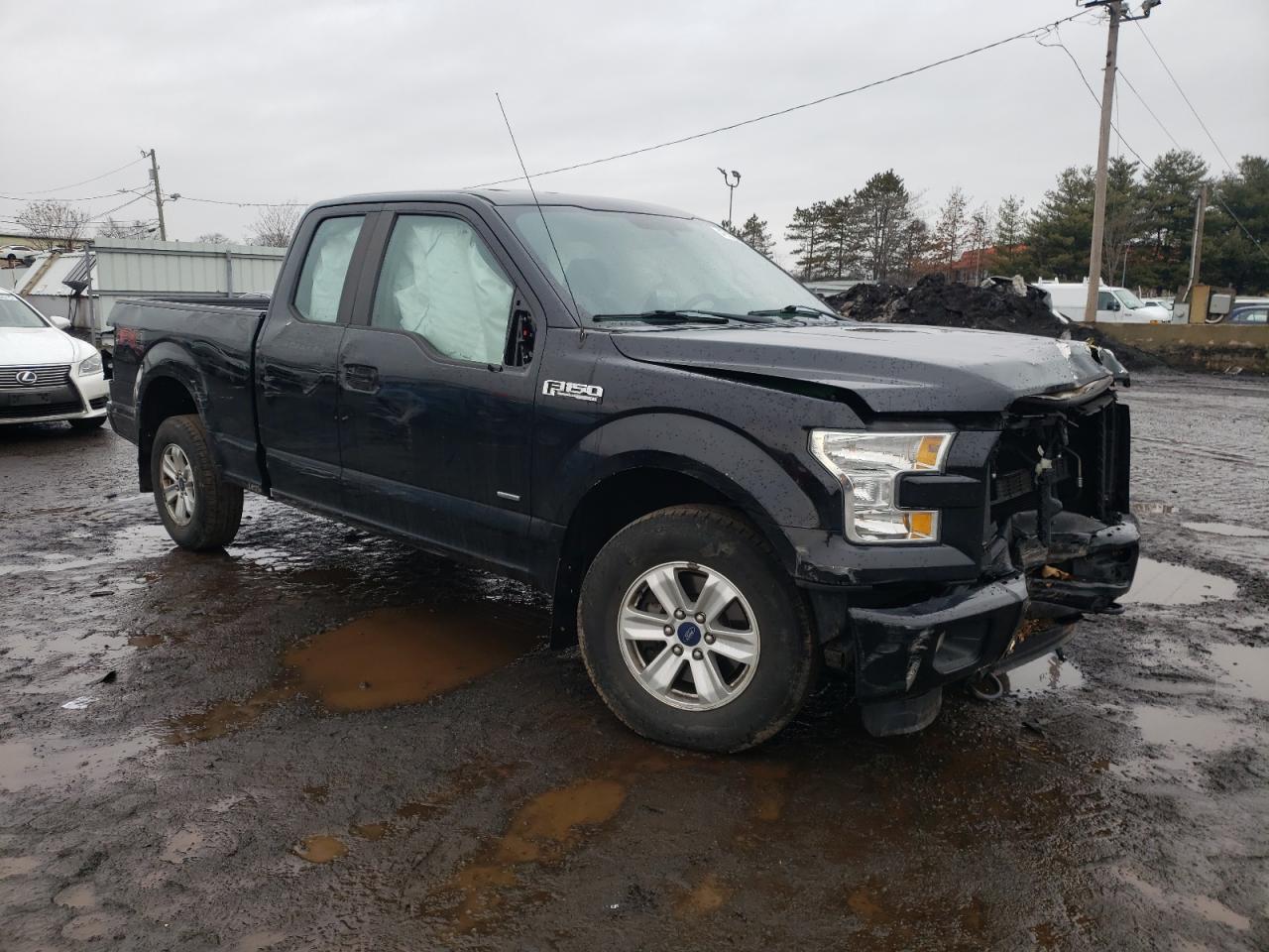 2016 Ford F-150 VIN 1FTEX1EP1GFA57442 Copart auction photo, front end / rear end damage thumbnail 4