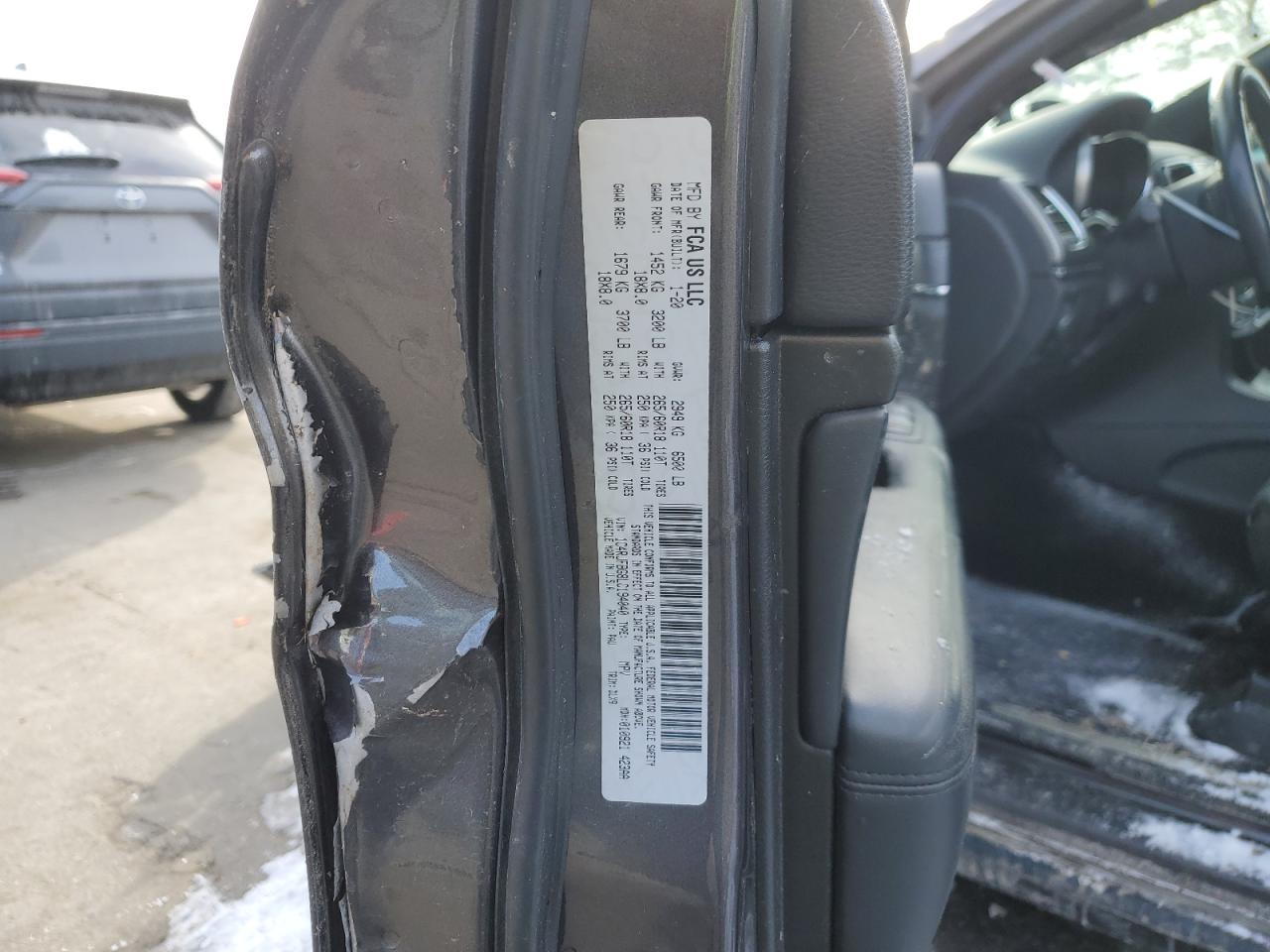 2020 Jeep Grand Cherokee VIN 1C4RJFBG8LC194040 Copart auction photo, rollover / all over damage thumbnail 13