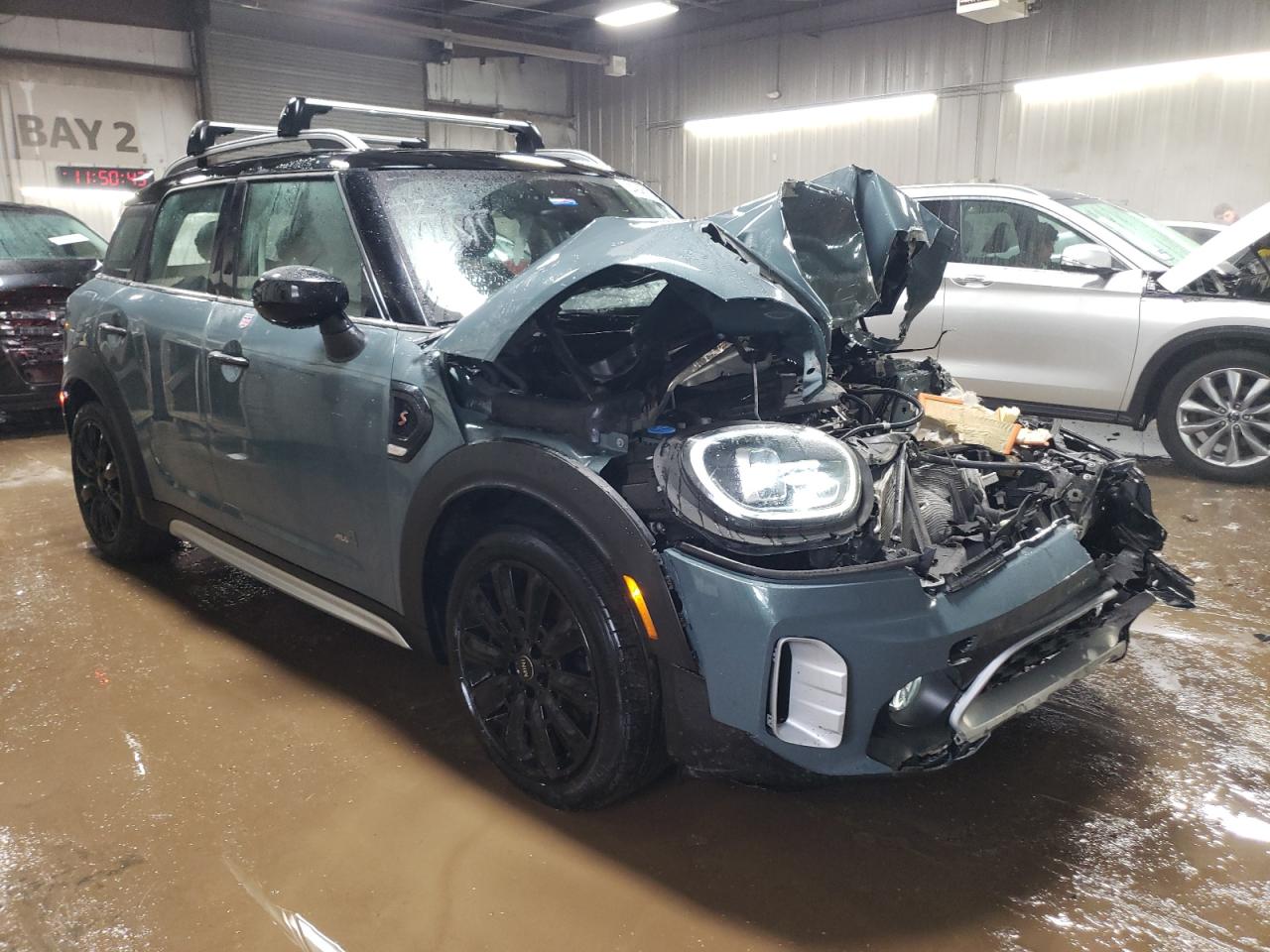 2021 MINI Cooper VIN WMZ83BR08M3M69818 Copart auction photo, front end damage thumbnail 4