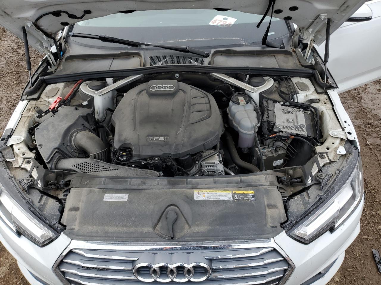 2019 Audi A4 VIN WAUENAF40KN020677 Copart auction photo, front end / side damage thumbnail 13