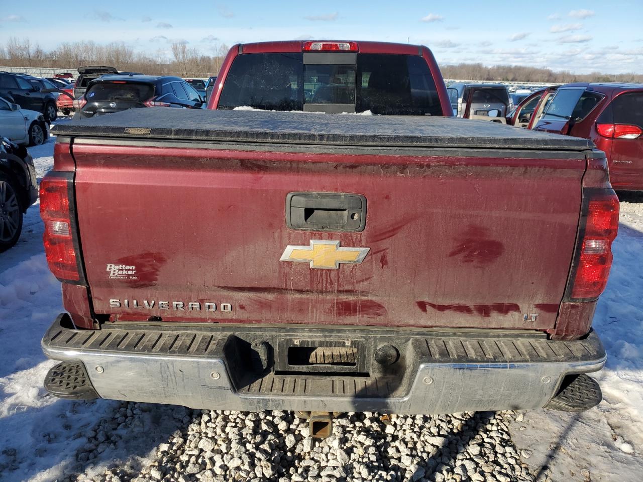 2015 Chevrolet Silverado VIN 1GCVKREC0FZ167485 Copart auction photo, front end / side damage thumbnail 6