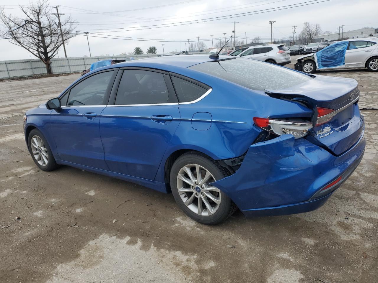 2017 Ford Fusion VIN 3FA6P0HD1HR213439 Copart auction photo, rear end damage thumbnail 2