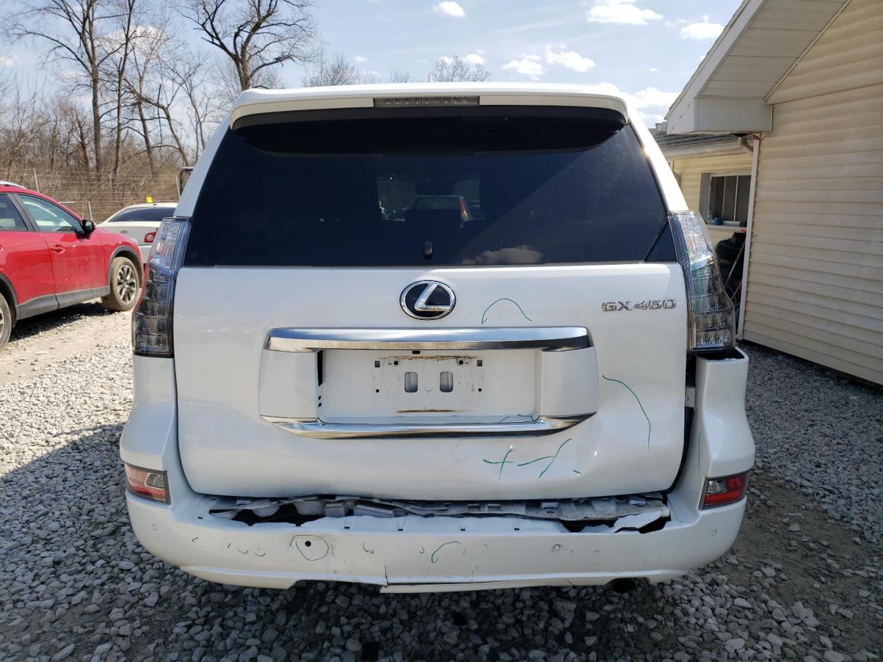 2021 Lexus GX VIN JTJAM7BX0M5286689 Copart auction photo, rear end / front end damage thumbnail 6