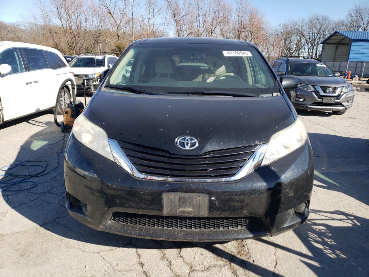 2014 Toyota Sienna VIN 5TDKK3DC3ES457429 Copart auction photo, rear end / hail damage thumbnail 5