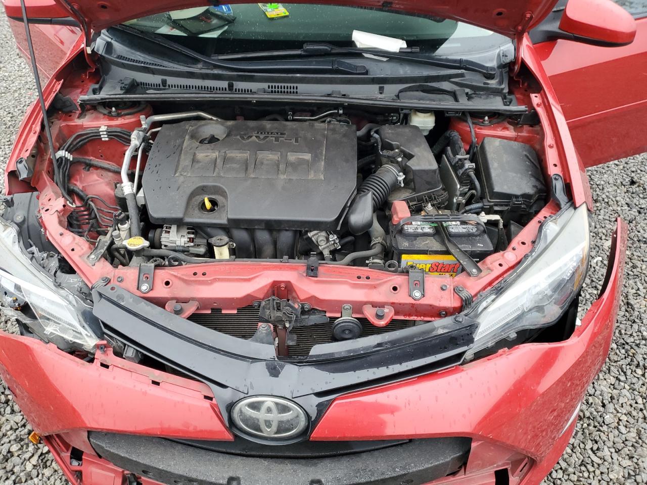 2017 Toyota Corolla VIN 2T1BURHEXHC769155 Copart auction photo, side / front end damage thumbnail 11
