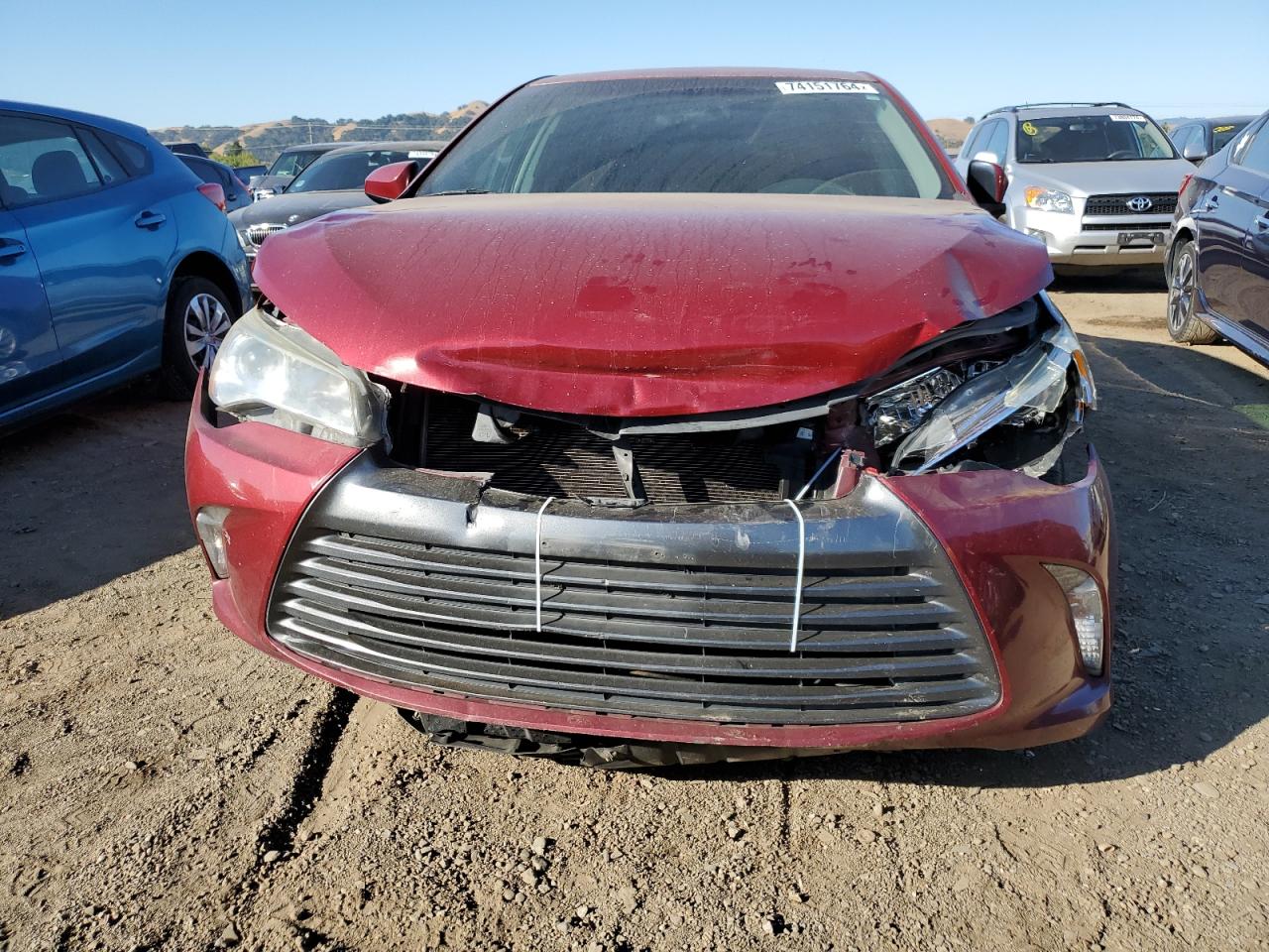 2016 Toyota Camry VIN 4T1BF1FK1GU601597 Copart auction photo, front end damage thumbnail 5