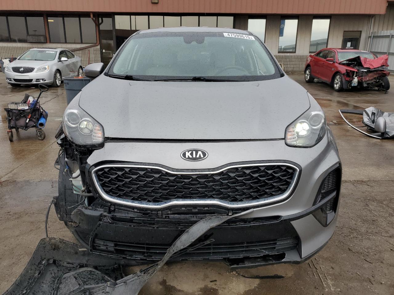 2021 KIA Sportage VIN KNDPM3AC7M7885582 Copart auction photo, side / front end damage thumbnail 5