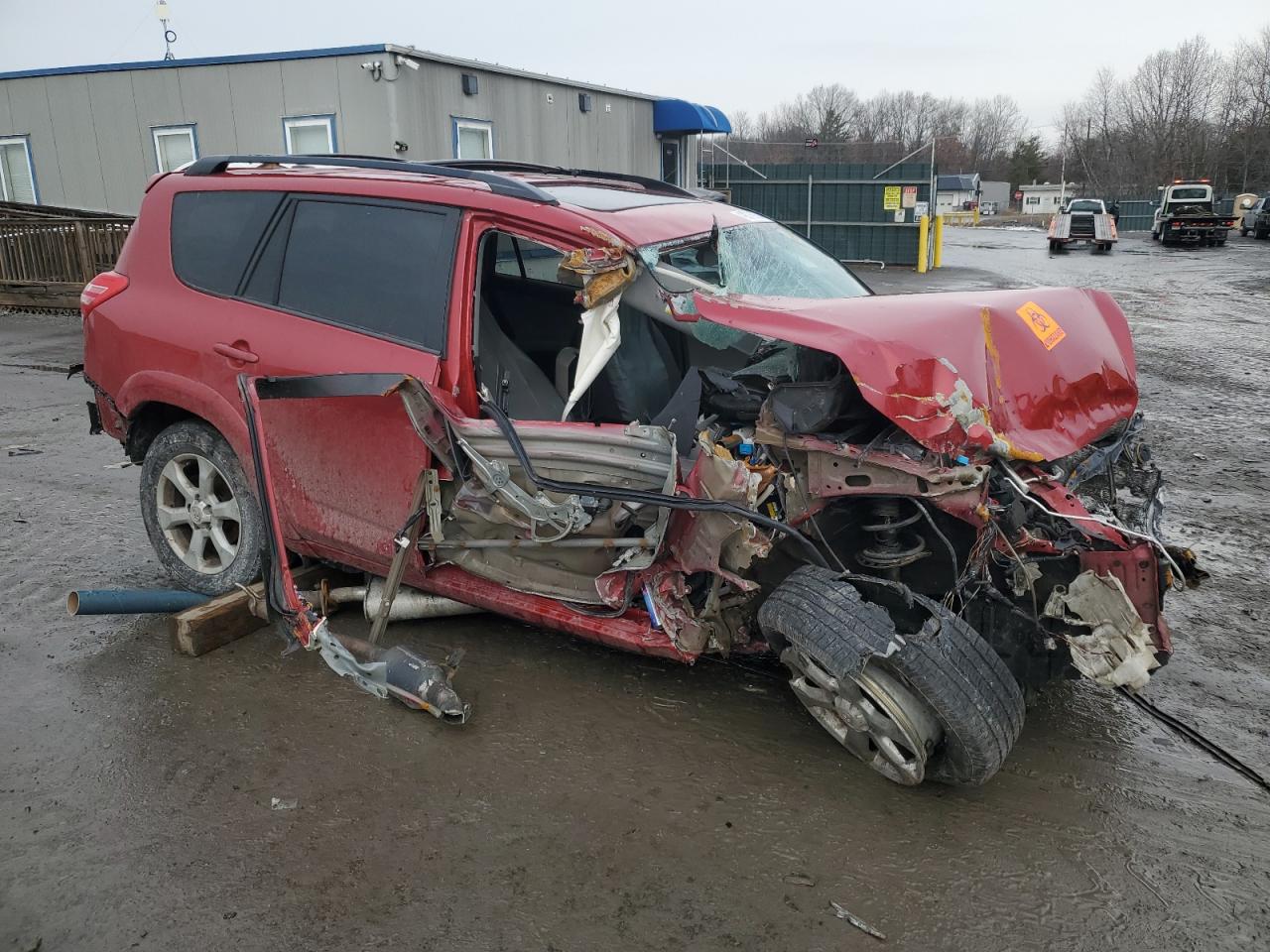 2012 Toyota RAV 4 VIN 2T3DF4DV8CW247084 Copart auction photo, all over / rollover damage thumbnail 4