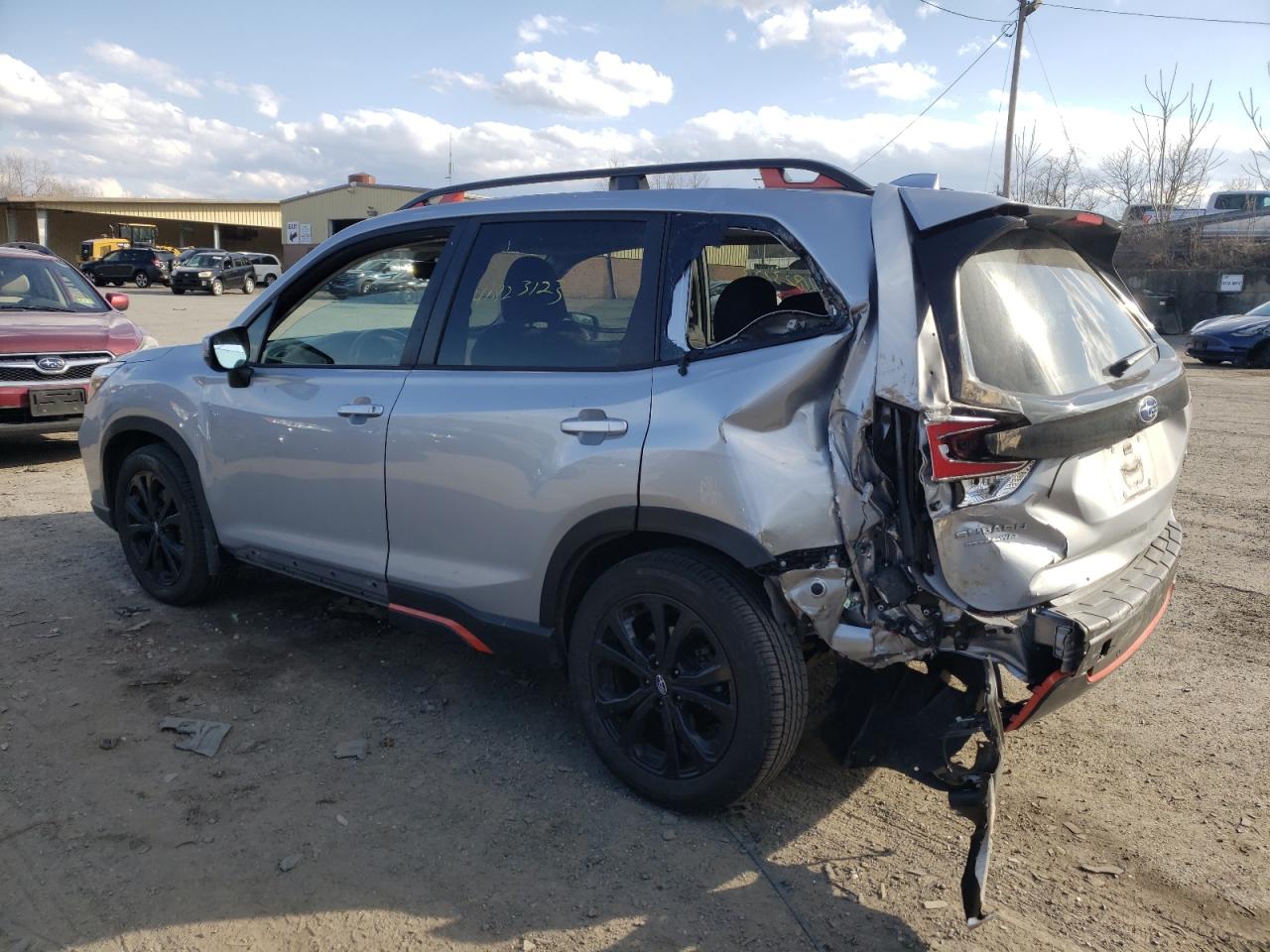 2019 Subaru Forester VIN JF2SKAPC7KH562220 Copart auction photo, rear end damage thumbnail 2