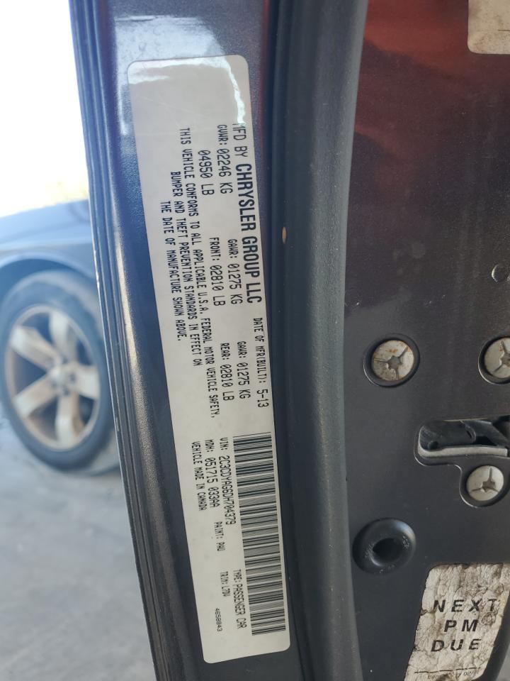 2013 Dodge Challenger VIN 2C3CDYAG6DH704379 Copart auction photo, rear end / minor dent/scratches damage thumbnail 12