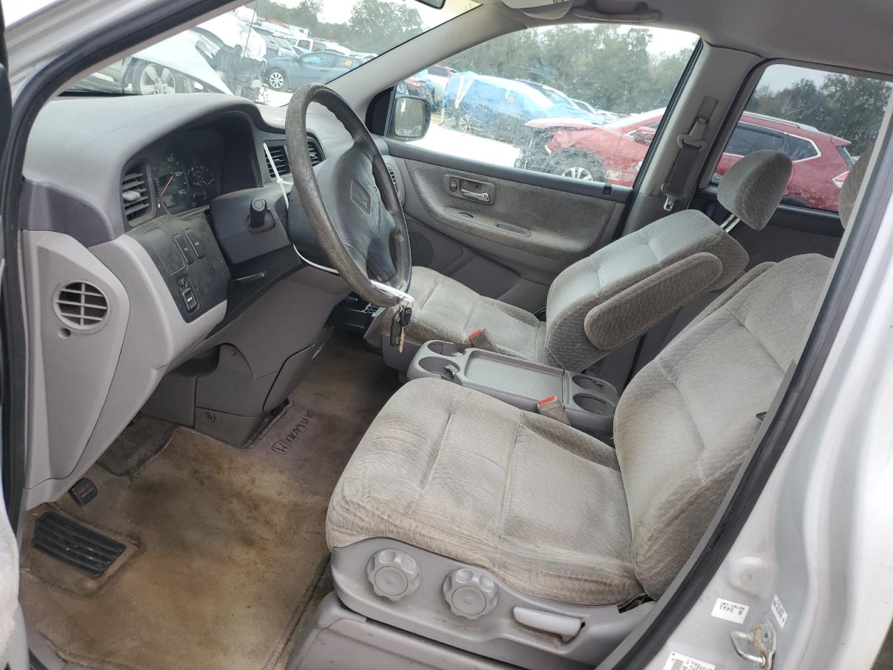 2001 Honda Odyssey VIN 2HKRL18541H573508 Copart auction photo, front end / all over damage thumbnail 7