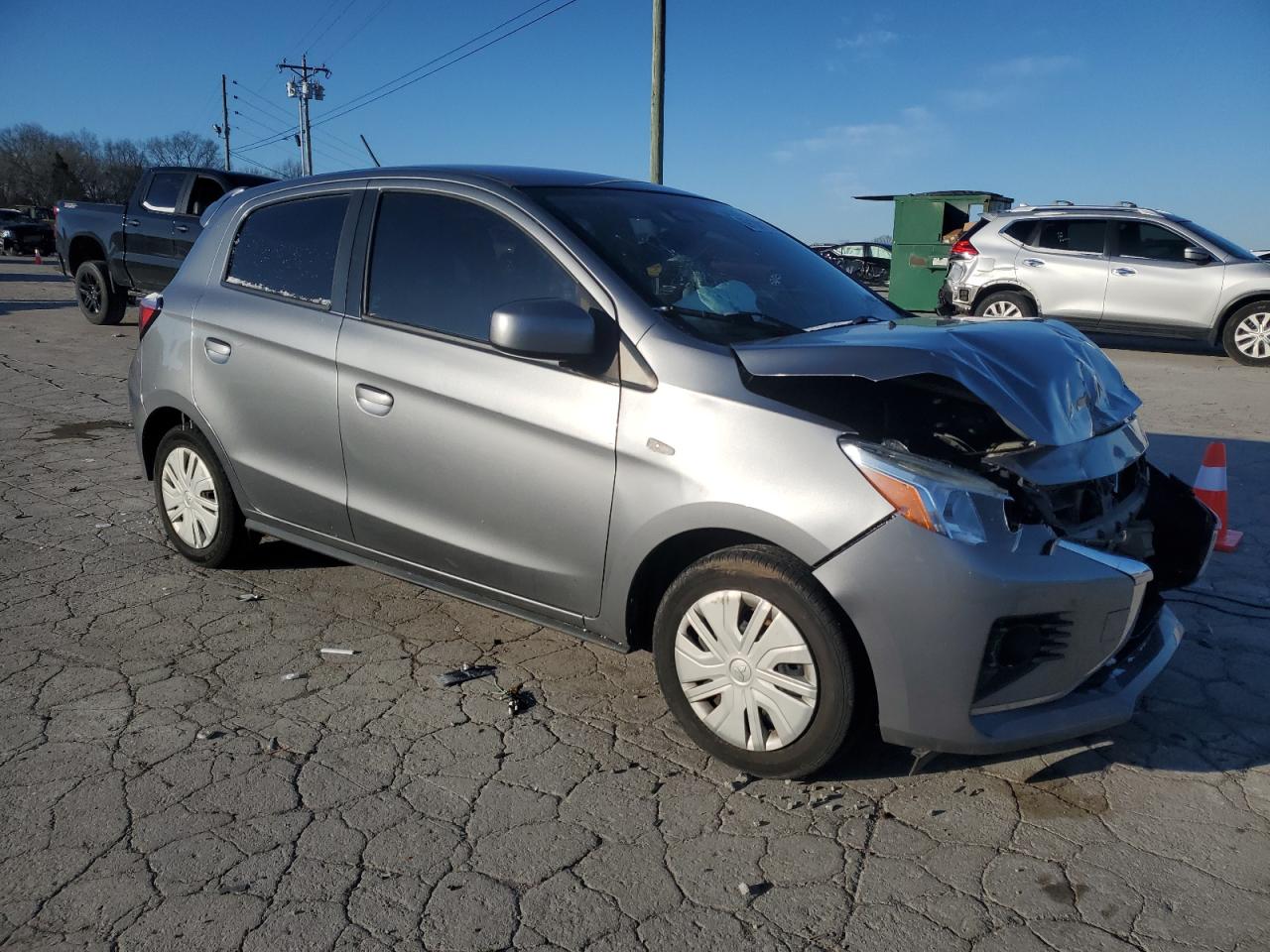 2021 Mitsubishi Mirage VIN ML32AUHJ5MH004811 Copart auction photo, front end / minor dent/scratches damage thumbnail 4