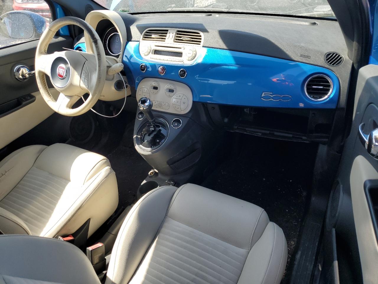 2015 Fiat 500 VIN 3C3CFFBR3FT560654 Copart auction photo, rear end damage thumbnail 8