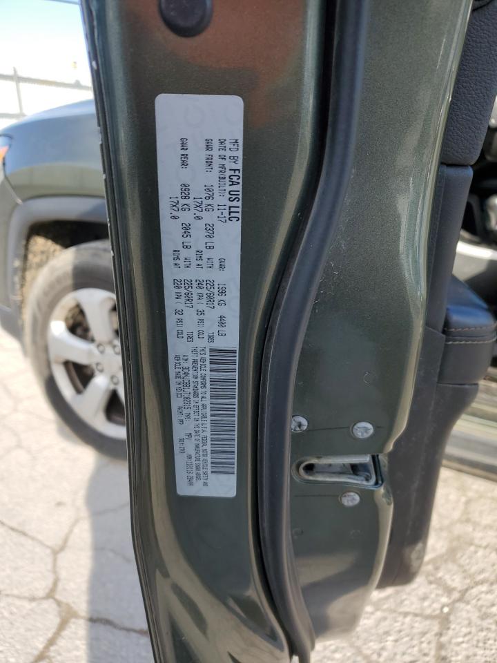 2018 Jeep Compass VIN 3C4NJCBB1JT182315 Copart auction photo, front end damage thumbnail 12