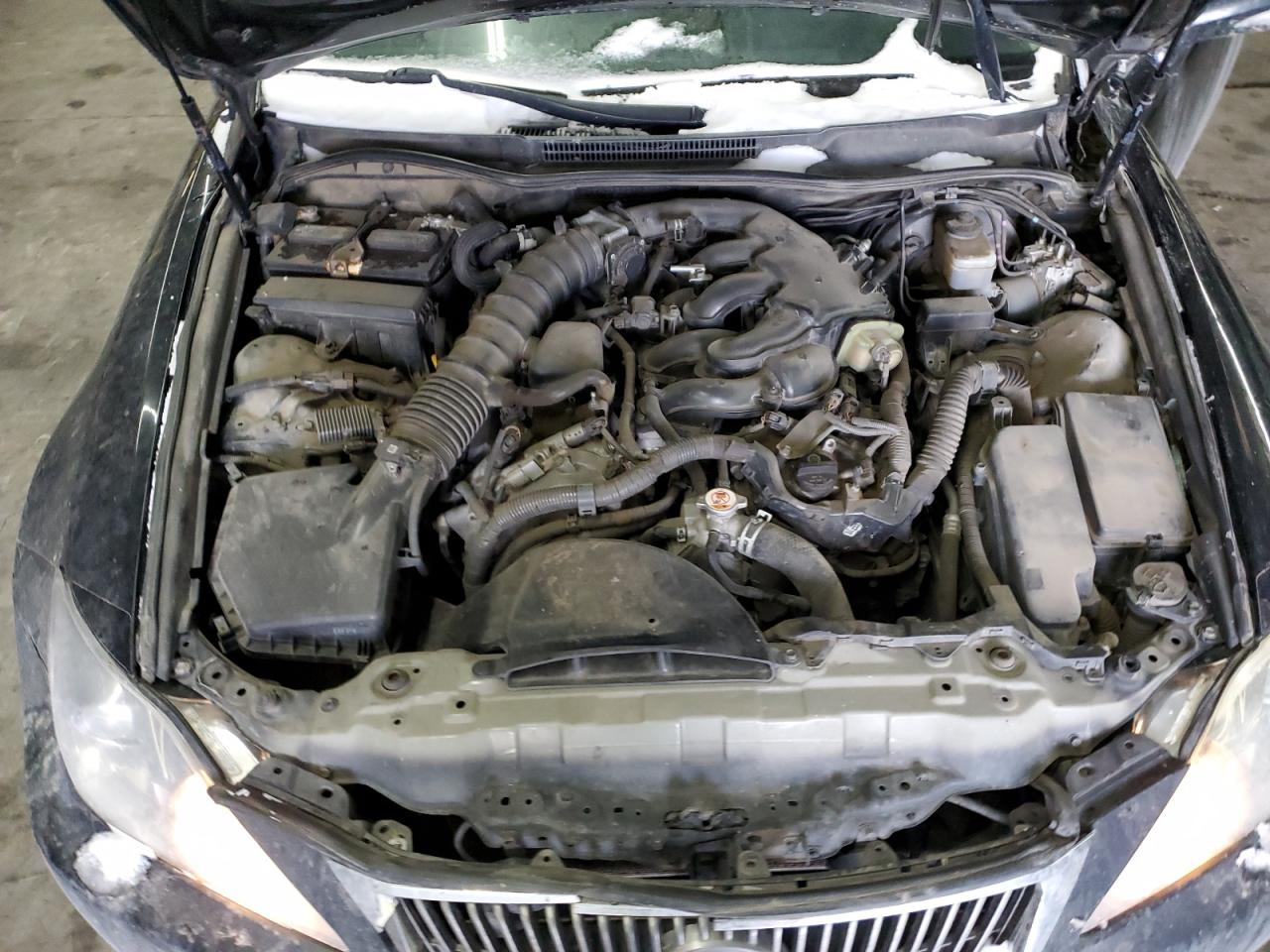 2010 Lexus IS VIN JTHCF5C21A2034216 Copart auction photo, side damage thumbnail 12