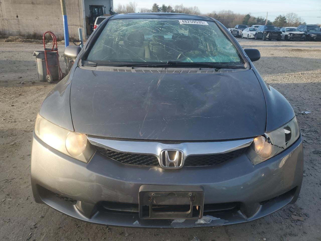 2009 Honda Civic VIN 2HGFA16809H312128 Copart auction photo, front end / top/roof damage thumbnail 5