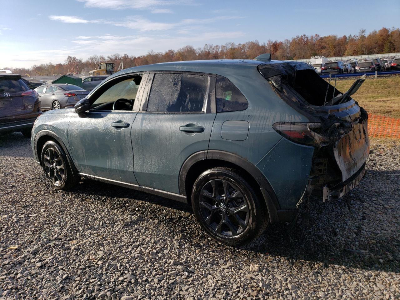 2024 Honda HR-V VIN 3CZRZ2H53RM739750 Copart auction photo, burn / side damage thumbnail 2