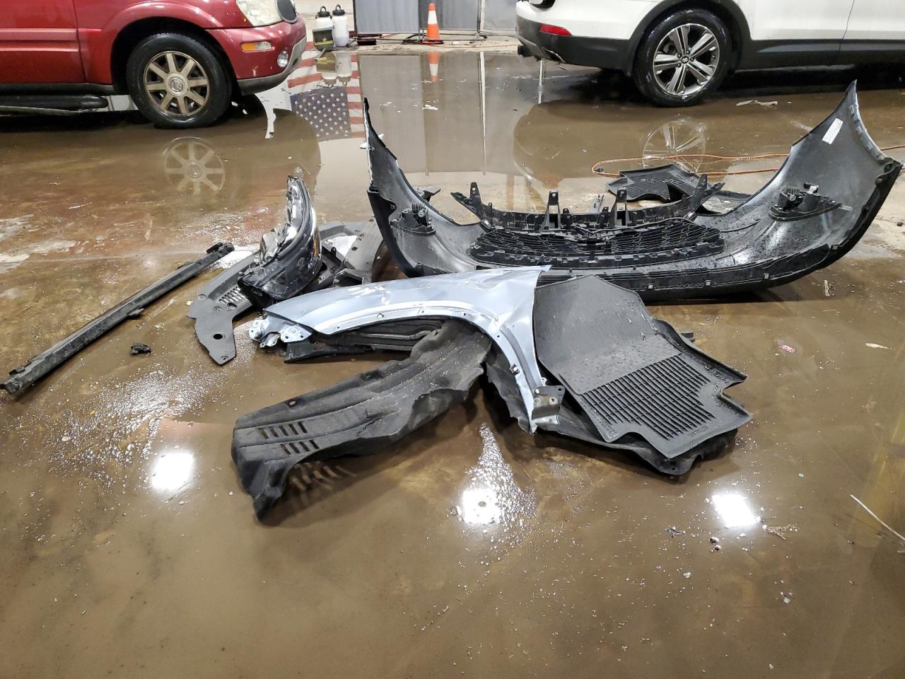 2022 Toyota Highlander VIN 5TDHZRBHXNS201361 Copart auction photo, front end / rear end damage thumbnail 13
