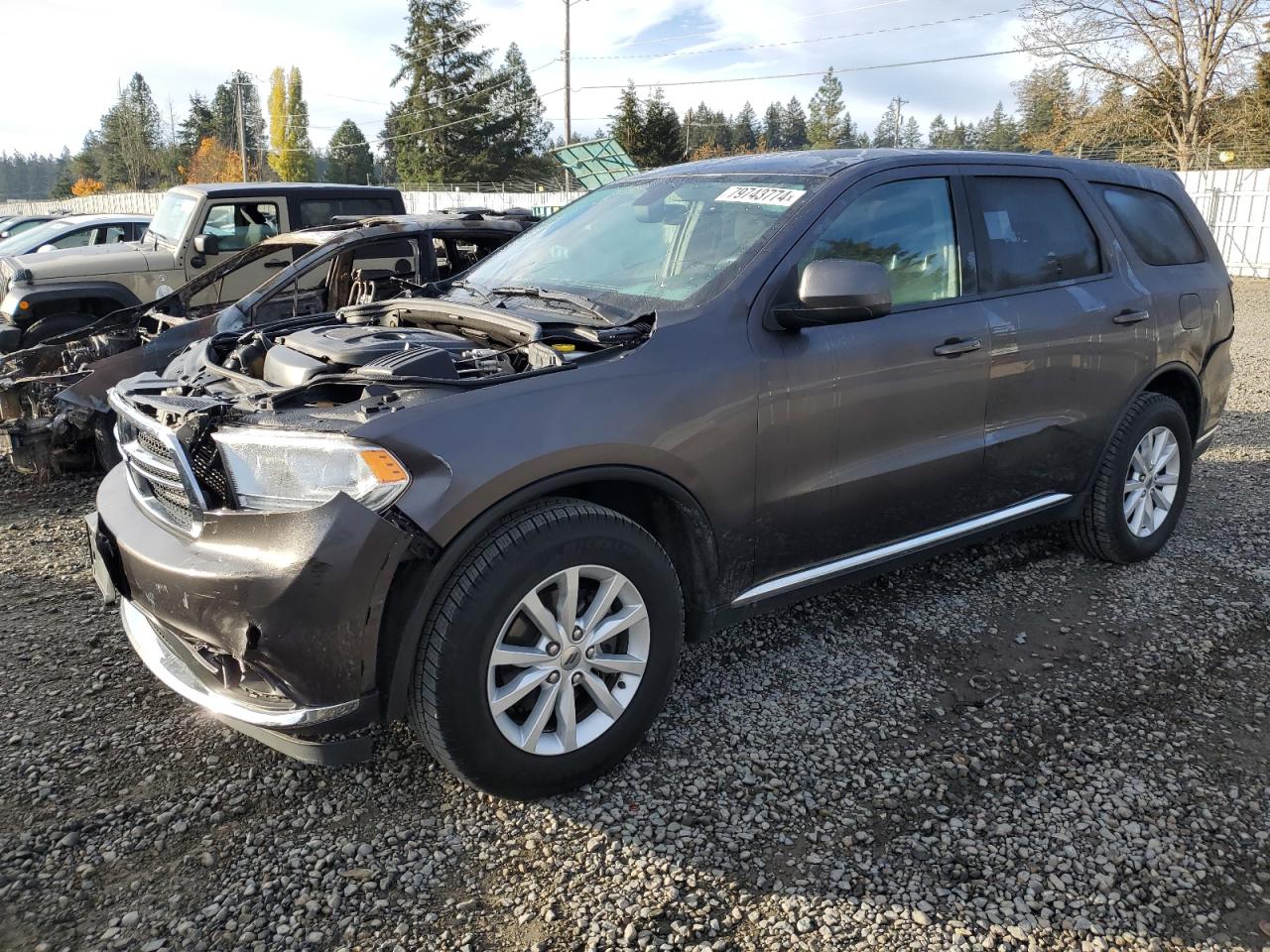 2019 Dodge Durango VIN 1C4RDJAG0KC606154