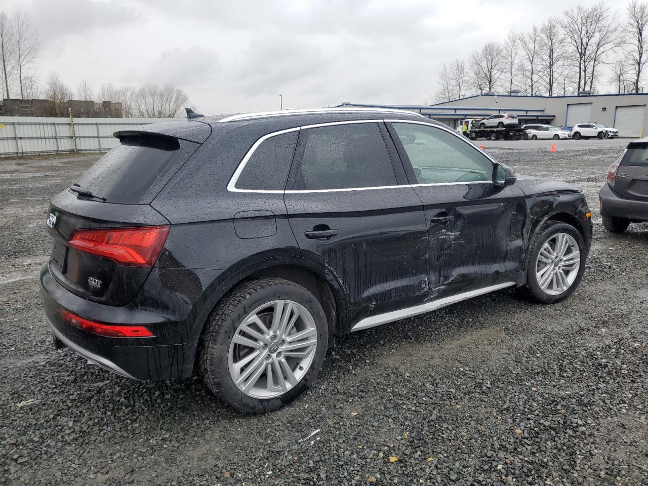2018 Audi Q5 VIN WA1CNAFY8J2223842 Copart auction photo, undercarriage / side damage thumbnail 3